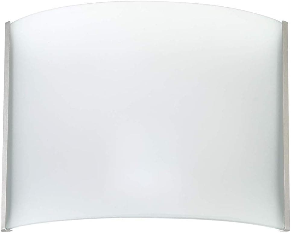 OSTWIN Contemporary LED Wall Sconce, 12W (75W Replacement), 850 Lm, 120V, Dimmable Wall Mount Lighting Fixture, 4000K (Bright White), Brushed Nickel Finish, Energy Star, ETL Listed