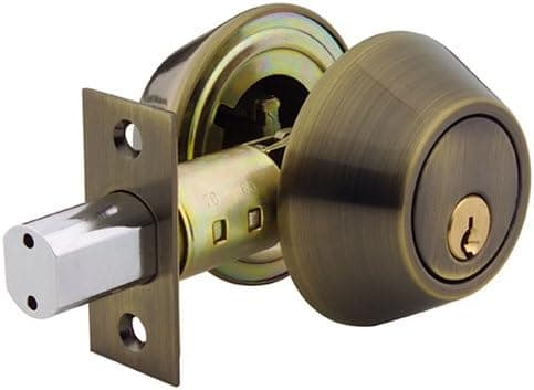 Yale 840-C5-4 Security Barricade Double-Cylinder Deadbolt, Antique Brass