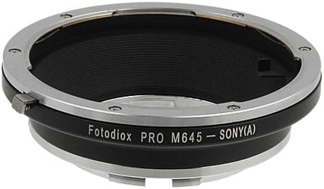 Fotodiox Pro Lens Mount Adapter, for Mamiya 645 Lens to Sony Alpha DSLR Cameras