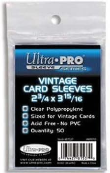 Ultra-Pro Vintage Card Sleeves - 50 Per Pack (Quantity of 1250)