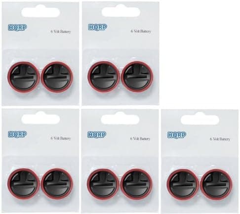 HQRP Battery for PetSafe RFA-67 RFA-67D RFA-67D-11 Replacement 6-Volt 10 pack plus Coaster