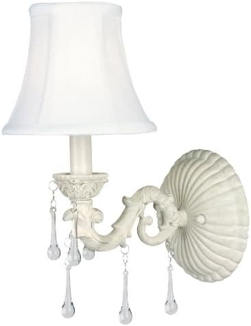 World Imports Lighting 5833-07 Alyssa 1-Light Wall Sconce, Distressed White