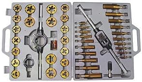 45 pc Titanium Coated Large Tap & Die Set SAE Extractors
