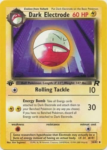 Pokemon - Dark Electrode (34) - Team Rocket - 1st Edition
