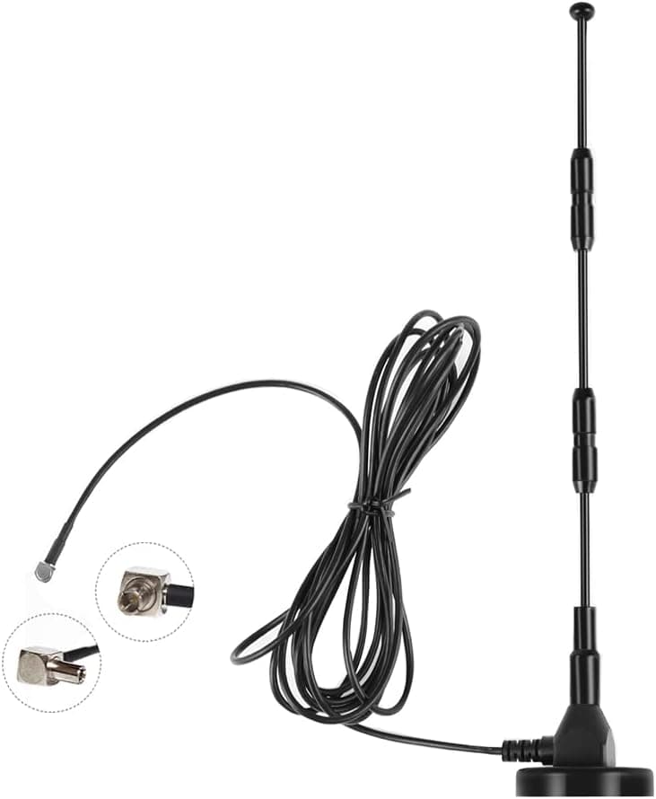 CHHLIUT High Gain TS9 Antenna 4G LTE 2.4GHZ Antenna 20DBi Omni Directional Antenna with Magnetic Stand Base 9.8ft RG174