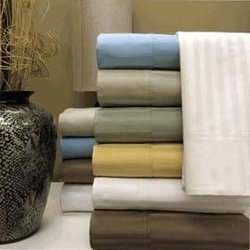 QUEEN SIZE 1000 THREAD COUNT STRIPE IVORY COLOR 100% EGYPTIAN COTTON SHEET SETS, Deep Pockets to fit up to 18" Mattress = Queen Sheet Set includes: 1-Queen Flat Sheet 92"x102" 1-Queen Fitted Sheet 60x80" 2-Pillow Cases 20x30" Each.
