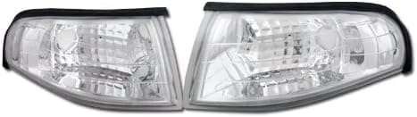 Chrome Clear Lens Signal Parking Corner Lights Lamps K2 94-98 for Ford Mustang V6 GT