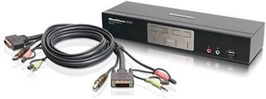 IOGEAR 4 Port Dual-Link DVI KVMP with 2.1 Sound Audio GCS1204