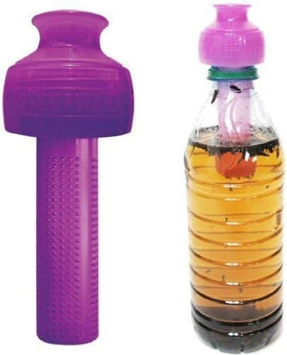 The TeaSpot Steep & Go Water Bottle Cold Brew Tea Infuser / Steeper (Violet)