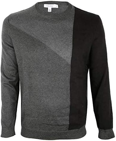 Calvin Klein Men's Sporty Intarsia Crew-Neck Sweater