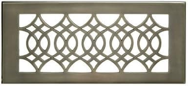 Registers and Vents 4" Strathmore Wall Register Finish: Antique Brass, Size: 5.5" H x 11.5" W x 2 D
