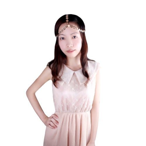 Wisedeal 1pc Retro Vintage Lady women girls Metal Round Charms Elegent Hair head band hoop accessory tie hairbands headbands turban