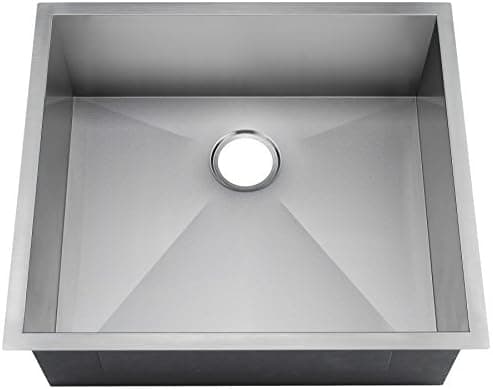 Single Bowl Basin Kitchen Sink w/Round Drain