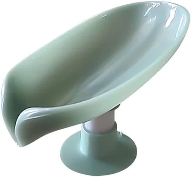 qqqqqq Soap Dish with Drain Lotus Leaf Sucker for Laundry Soap Box Soap Dish Bathroom Toilet Drain Tray Soap Dish Storage Shelves?2pcs