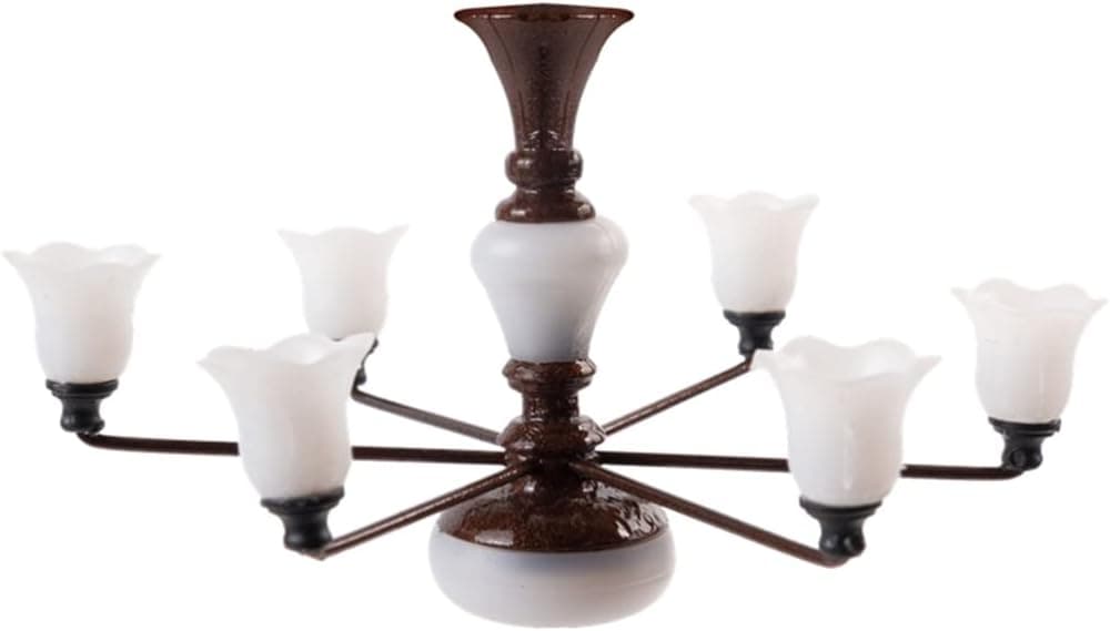 Yardwe Tiny Ceiling Lamp Model Mini Ceiling Lamp Wall Sconces Model Miniature Light Model Toy for Dollhouse Sand Table Accessories Decoration Color 2