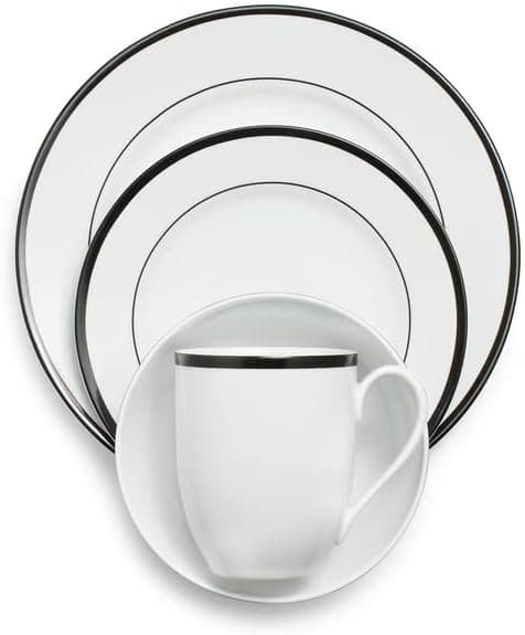 Sur La Table Chez Nous 16-Piece Dinnerware Set, Black