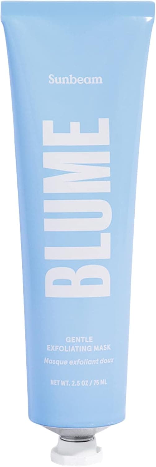 Blume Sunbeam Exfoliating Mask - Gentle Face Exfoliant + Skin Care Mask Resurfaces & Sheds Dead Skin Layers - Brightening Mask & Pore Cleanser for Baby Smooth Skin - Vegan, Clean + Cruelty Free (75g)