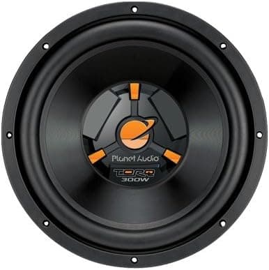 Planet Audio TQ12 12-Inch Poly Injection Cone 4-OHM Single Voice Coil SVC Subwoofer (Black)