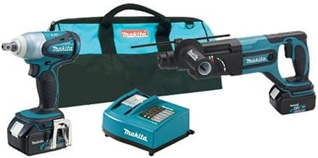 Makita LXT4 18-Volt Lithium-Ion Cordless 1/2-Inch Impact Wrench and 7/8-Inch Rotary Hammer Kit (Discontinued by Manufacturer)