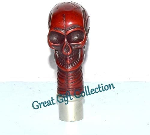 Replica Warehouse SKULL HEAD HANDLE VINTAGE VICTORIAN DESIGN FOR WALKING STICK CANES SHAFT