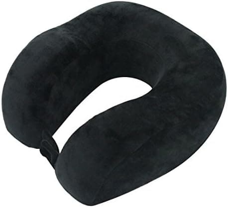 HERIGGA Travel Pillow Neck Memory Foam Portable Pillow for Airplanes Cars Buses Office U Shape Pillow with Velvet Cover