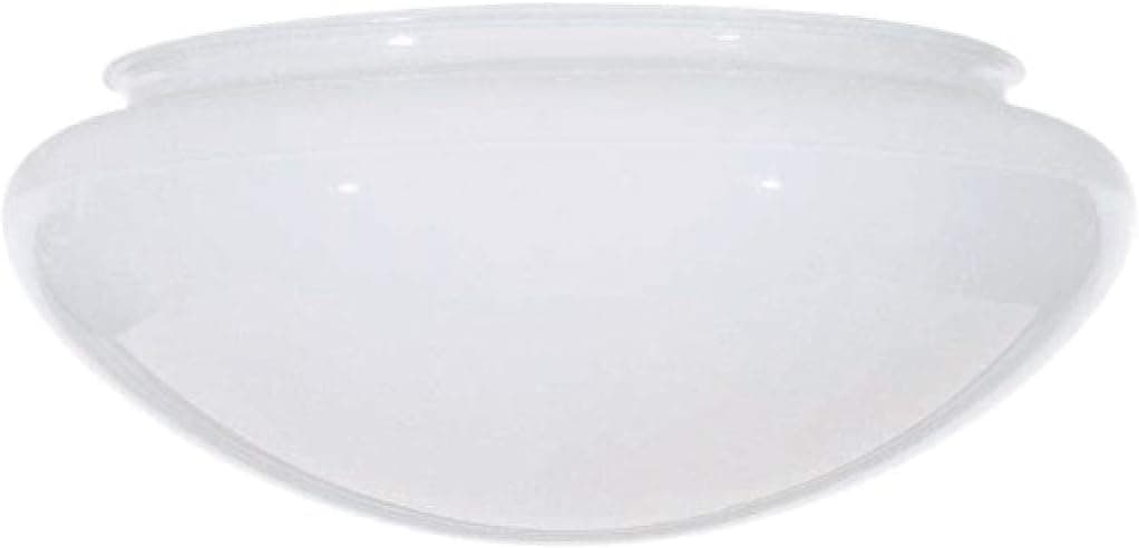 KastLite 11" White Mushroom Glass Shade | Lip Mounted 9-1/2" Fitter (Outside Diameter) with 4.56" Height | Manufactured by Satco