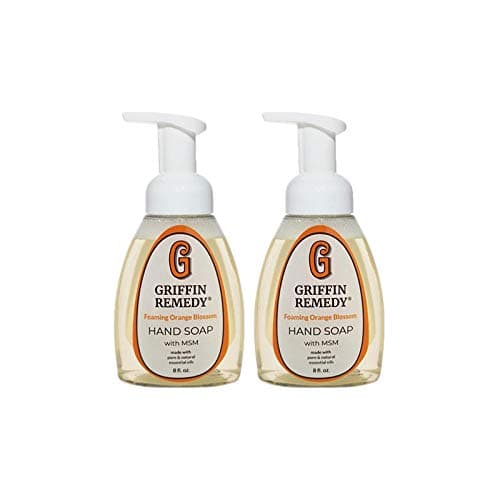 Griffin Remedy Foaming Hand Soap - Orange Blossom Essential Oils and Organic MSM, Moisturizing, All-Natural, Paraben-Free 8 fl oz, 2 count