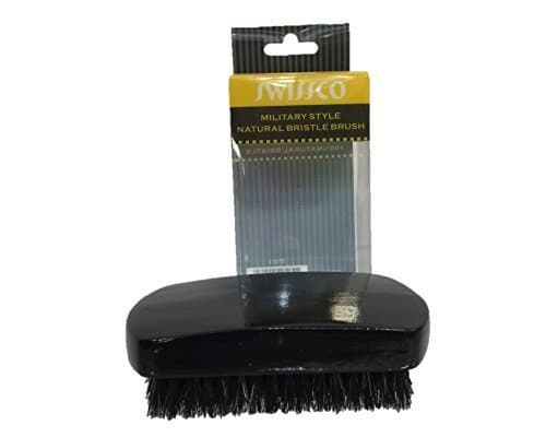 Swissco Military Style 100% Natural Black Boar Bristle Hair Brush