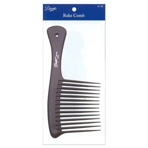 Diane Large Rake Comb Bone, Black