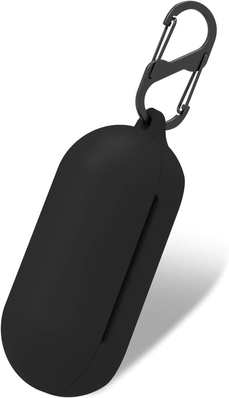 Haotop Case Compatible with Sony WF-C500 ,Soft Silicone Anti-Lost & Shockproof Protective Case with Keychain (Dark Black)