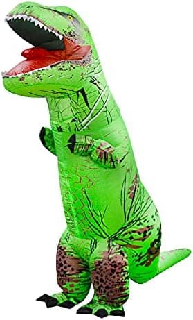 Adults T-Rex Inflatable Costume Fancy Dinosaur Suit Blow up Stegosaurus Jumpsuit Halloween Cosplay Costume