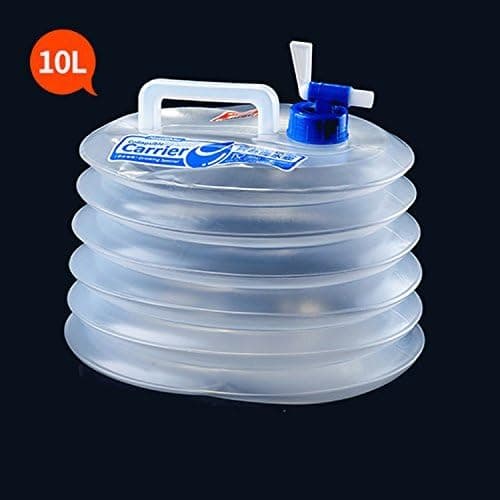 5L 10L 15L Handy Collapsible Foldable Storage BPA-free Water Container Carrier Bottle Bucket Canteen Jar for Camping Gear Outdoor Survival Gear Hiking Fishing Hunting Sports Emergencies Picnic (10L)