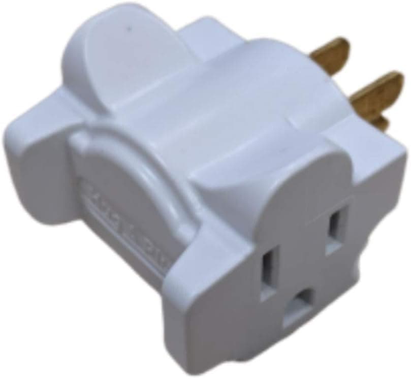 Hug-A-Plug Dual Outlet Wall Adapter, 6 Pack White
