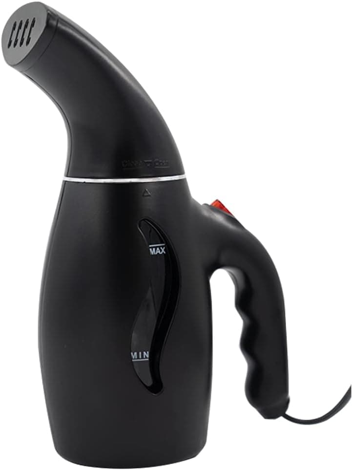Mixhood Portable Travel Garment Steamer for Clothes, 180ml Handheld Fabric Steamer for Clothes Wrinkle Removes, High Capacity with Auto Shut Off Safety Protection, Ideal for Home or Travel (Black)