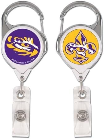 LSU Tigers Premium Retractable Badge Holder
