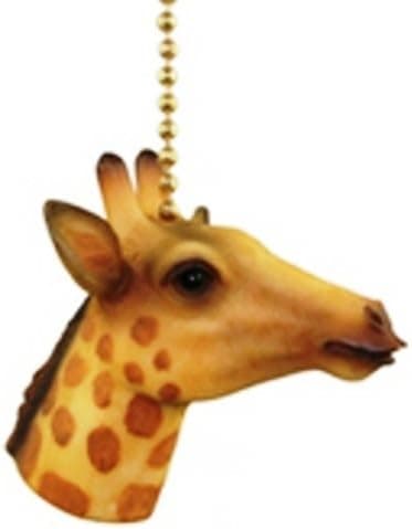Clementine Designs Jungle Safari Giraffe Kids Nursery Ceiling Fan Light Pull