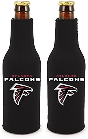 NFL Football 2014 Team Color Logo Bottle Suit Holder Cooler 2-Pack (Atlanta Falcons)