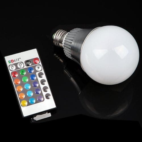 TOMTOP 10W E27 Color Changing RGB LED Light Lamp Bulb 85-265V with Remote Control