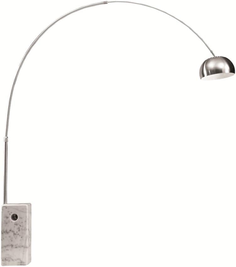Designer Modern Arco White Cube Shaped Marble Base Floor Lamp