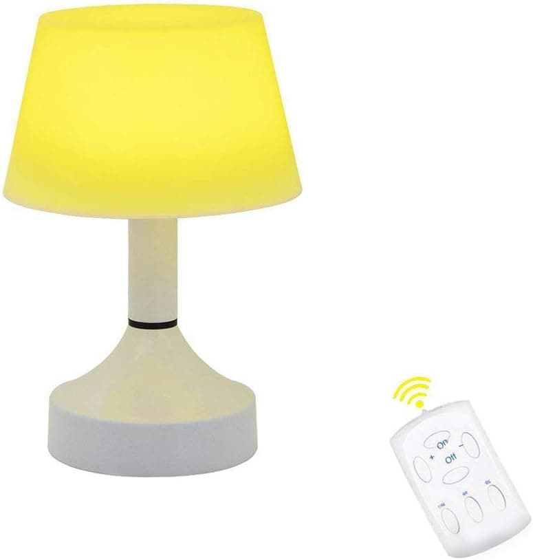 Portable LED Lamp Cute Space Energy Saving Desk Lamp Table USB Rechargeable Baby Nursery Night Light Father's Day Gift for Kids Bedside with Remote Timer Dimmable Warm White Light