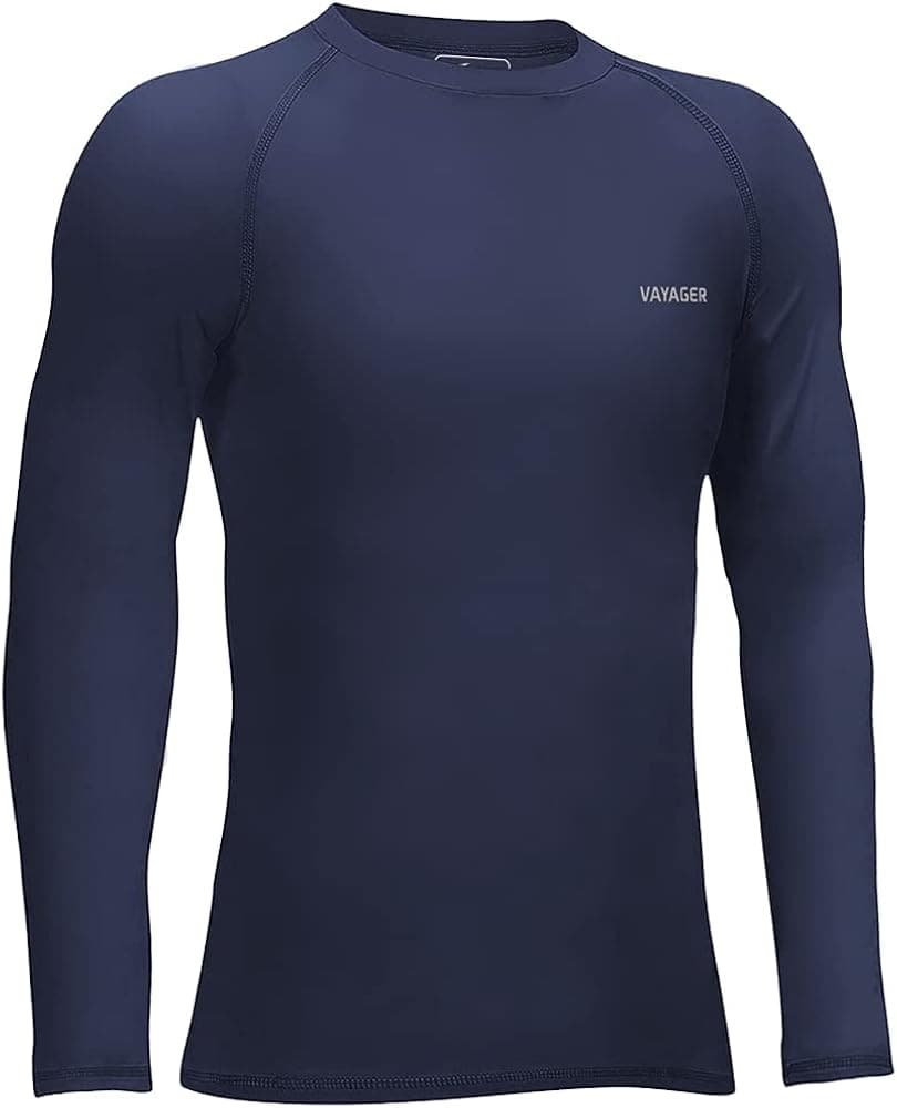 VAYAGER Boys' Compression Shirts Youth Undershirts Thermal Long Sleeve Football Underwear Performance Baselayer