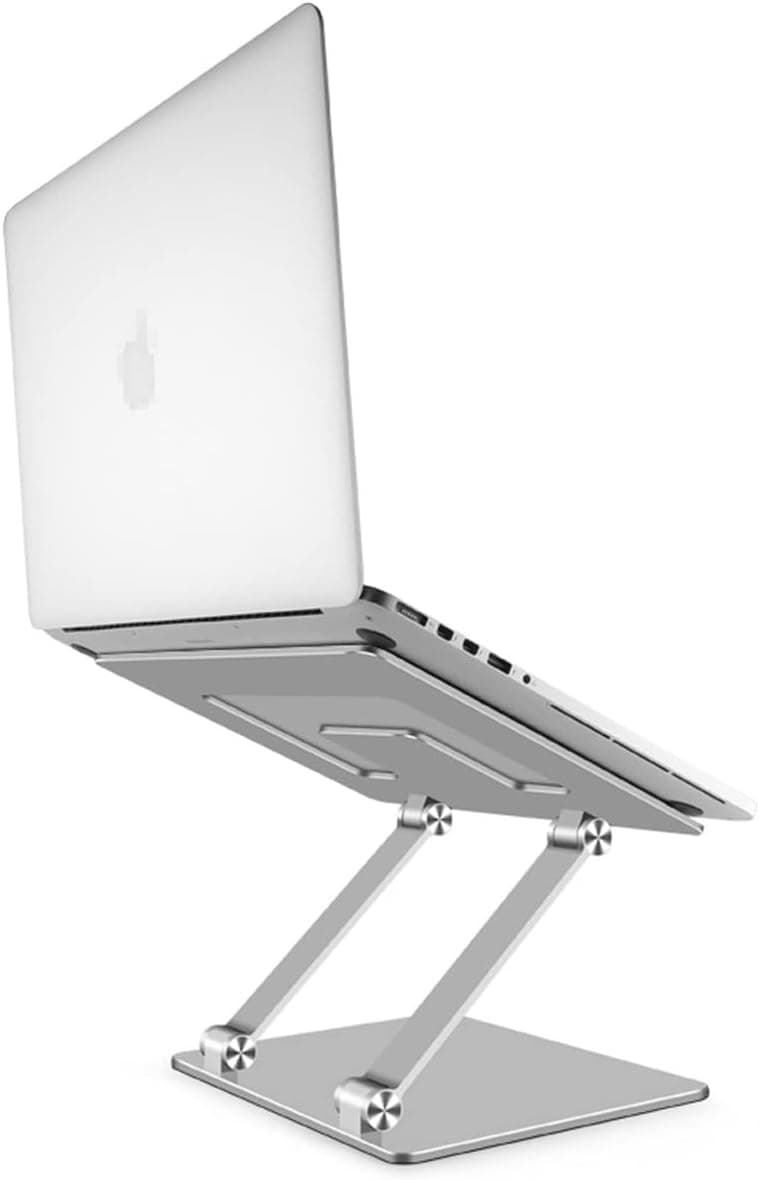 Laptop Stand, Laptop Stand for Desk, Adjustable Stands - Portable Notebook Computer Holder Compatible with MacBook Pro,Air and More, Ergonomic Foldable Height Adjustable Aluminum Stand