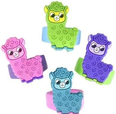 - 36 (3 Dozen) Colorful Alpaca 1.25" Rings! Great for Birthday Favors- Prizes- Goodie Bags- & More!