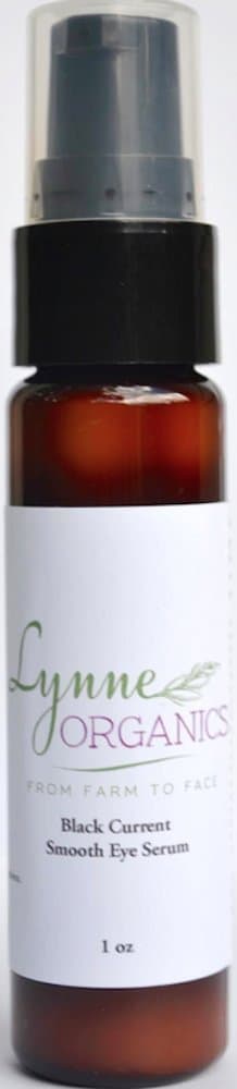 Lynne Organics Black Currant Smooth Eye Serum Gel for Dark Circles, Puffiness, Bags, Wrinkles, Fine Lines Under Around Eyes. Anti Aging Moisturizing Caffeine Retinol Cream