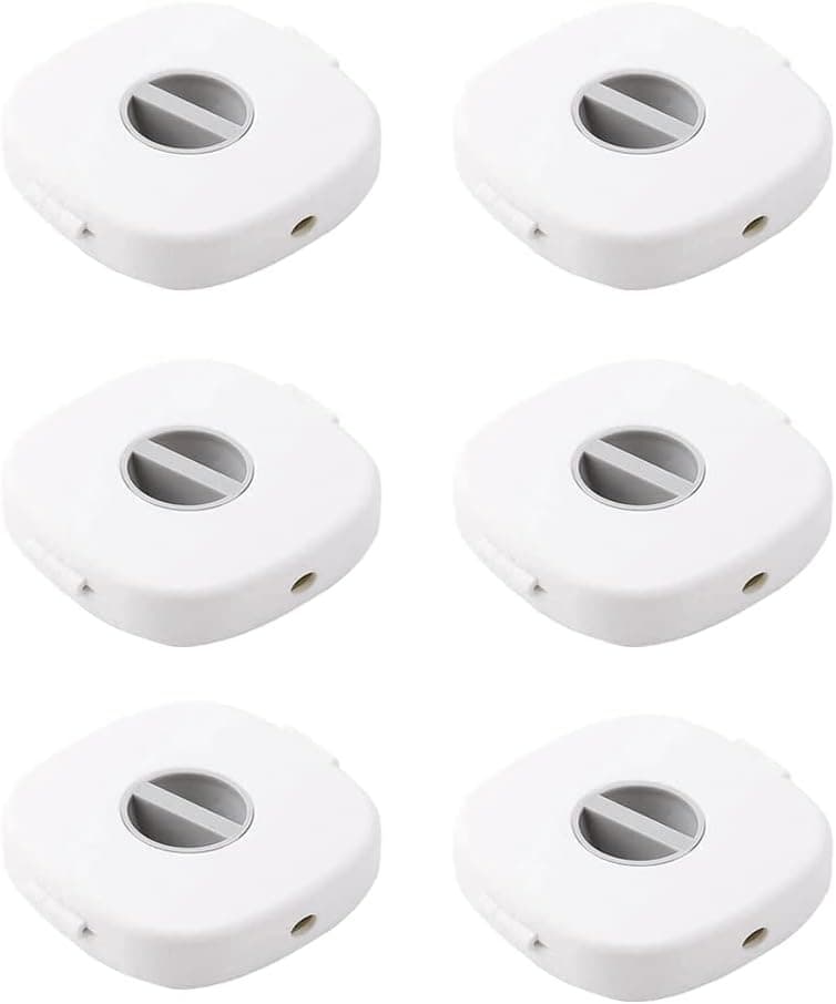 AIBACHARM Cable Management Retractable Cord Organizer: 2-in-1 Cord Management Case Mobile Phone Holder, Cable Tidy Storage Protector Wire Winder for USB Cable,Headset Cord,Mouse Wire (Milky White)