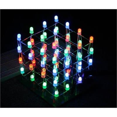 RGB LED Cube Kit 4x4x4