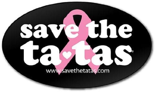 save the ta-tas Bumper Magnet - Black