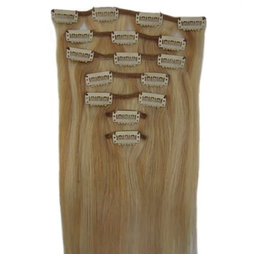 Straight Remy Human Hair Extensions 24 Colors for Your Choose in 15inch,18inch,20inch,22inch,Beauty Salon Women's Accessories (15inch 70g, 18/613)