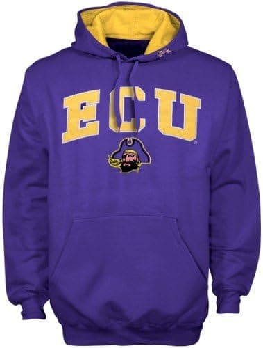 NCAA East Carolina Pirates Purple Classic Twill Pullover Hoodie Sweatshirt