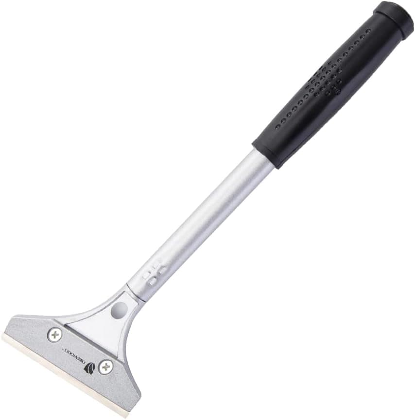 ORIENTOOLS Heavy Duty 4-inch Razor Blade Scraper with Long-Handle, Cleaning Glass Wall Scraper, Painting stripping tools,Tile Adhesive Removal